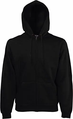 Produktbild: Fruit of the loom Herren Premium Hooded Zip Sweat Sweatshirt, Schwarz (Black 101), Medium