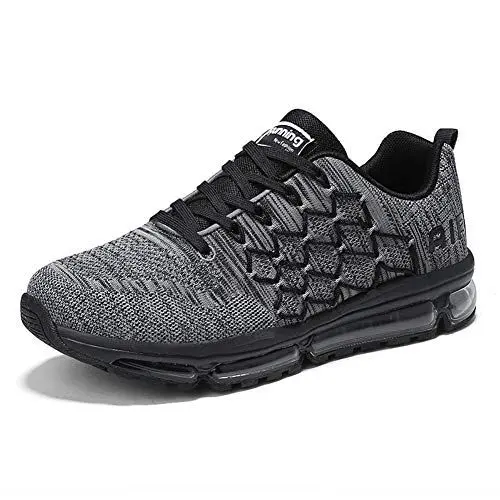 Produktbild: frysen Herren Damen Sportschuhe Laufschuhe mit Luftpolster Turnschuhe Profilsohle Sneakers Leichte Schuhe Gray 40