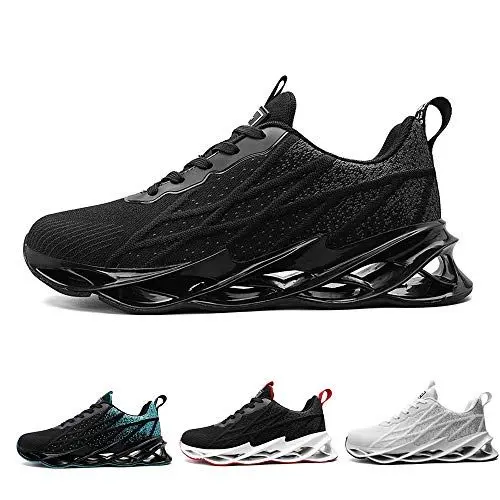 Produktbild: frysen Sneaker Herren Damen Laufschuhe Straßenlaufschuhe Outdoor Atmungsaktive Fitness Turnschuhe Black 39 EU