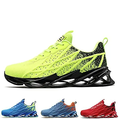 Produktbild: frysen Sneaker Herren Damen Laufschuhe Straßenlaufschuhe Outdoor Atmungsaktive Fitness Turnschuhe Green 41 EU