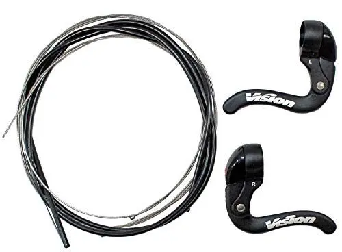 Produktbild: FSA Vision Aero Bremshebel mit Zugset für Zeitfahr Triathlon Lenker Aufsatz