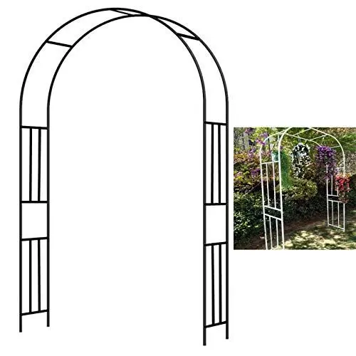Produktbild: FSCLJ Gartenbogen Metall Rosenbogen für Pergola Kletterpflanzen Auffahrt Rasen, Torbogen Rankbogen Rankhilfe Rankgitter, 180x240cm 220x240cm