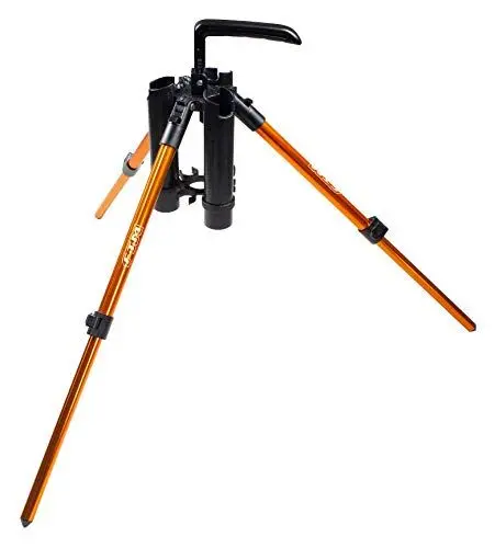 Produktbild: FTM Unisex – Erwachsene 10C2101610C10 Spoonrutenhalter-Dreibein teles. Alubeine für 3 Ruten, Bunt, Normal