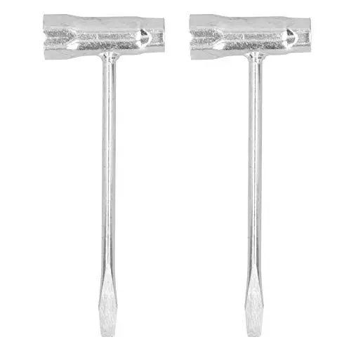 Produktbild: 2 Stück Kettensägen-Kombinations-T-Schraubenschlüssel Kettensägen-Scrench 13 x 19 mm, T-Förmiger Schraubenschlüssel