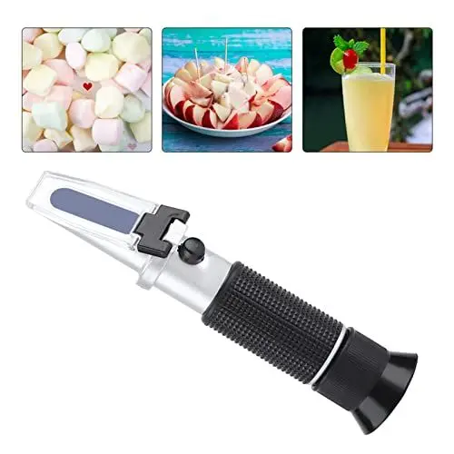Produktbild: FTVOGUE Brix Refraktometer Bier Zucker Fruchtsaft ATC Tester Meter Hand Messwerkzeug 0~32%