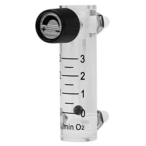 Produktbild: FTVOGUE Gasregler LZQ-2 Durchflussmesser 0-3LPM Durchflussmesser mit Regelventil für Sauerstoff/Luft/Gas