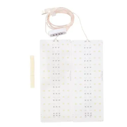 Produktbild: LED-Wachstumslicht, Ultradünn, 144 LEDs, Indoor-Wachstumslichtpanel, 5 Helligkeitsstufen für Sämlinge, Sukkulenten Zum Keimen, Blühen