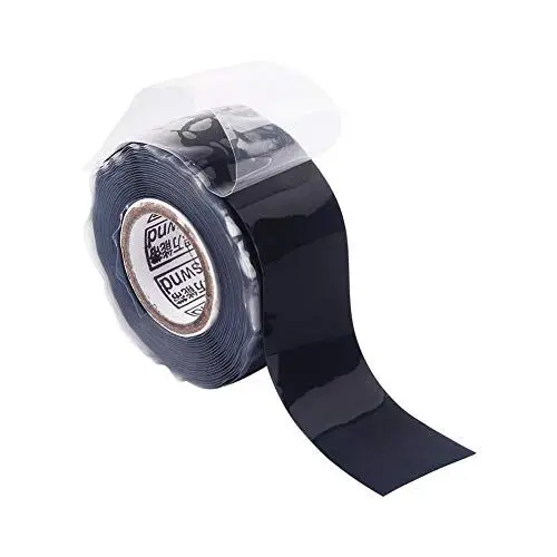 Produktbild: FTVOGUE Selbstklebende wasserdichte Isolierung Silikonkautschuk Reparatur Dichtband Bonding Rettungsdraht Schlauchband, schwarz