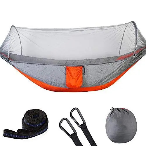 Produktbild: FTVOGUE Zweipersonen-Camping-H?ngematte-Fallschirm-Doppelh?ngebett, H?ngematten, H?ngesessel & Zubeh?r H?ngesessel aus Nylon mit 2m Seil und Metallschnalle(03)