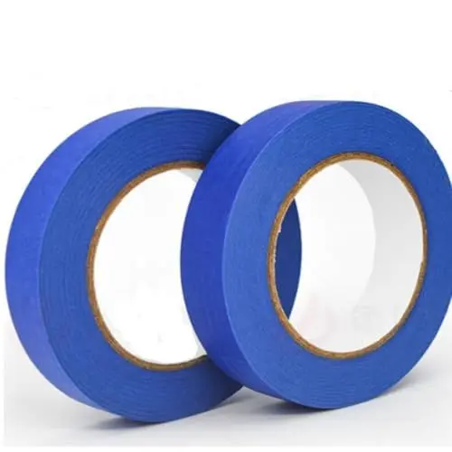 Produktbild: FTXanty Malerkrepp Klebeband Malerband Abklebeband Blau 24 mm x 50m x 2 Rollen Malerkrepp Wasserdicht Automotive Male Kreppband