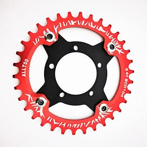 Produktbild: FUBESK Fahrrad-Kettenblatt-Kettenrad, E-Bike 40/42T Kettenblatt-Adapter für Bafang BBS01/02 Mittelantriebsmotor