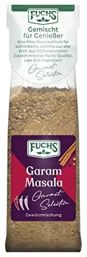 Produktbild: Fuchs Gourmet Selection Asien – Garam Masala Gewürzmischung, Nachfüllbeutel, ideal zum Verfeinern von Eintöpfen oder Gerichten aus der Pfanne, vegan, 55 g