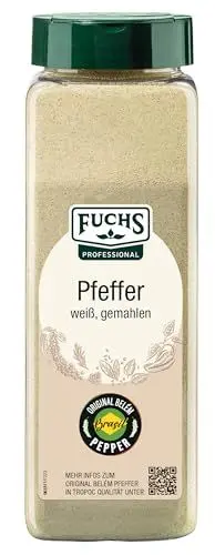Produktbild: Fuchs Professional - Pfeffer weiß gemahlen | 600 g in der Streudose