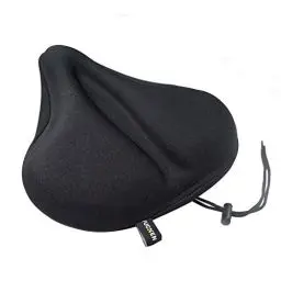 Produktbild: FUCNEN Sattelbezug Gel für Heimtrainer 29 x 27 cm Sattelbezug Breit Fahrrad Sattelbezug Groß für Rennrad Hometrainer Stationäre Fahrräder Gelsattel überzug Bequeme Weiche Gel-Konstruktion Gelüberzug
