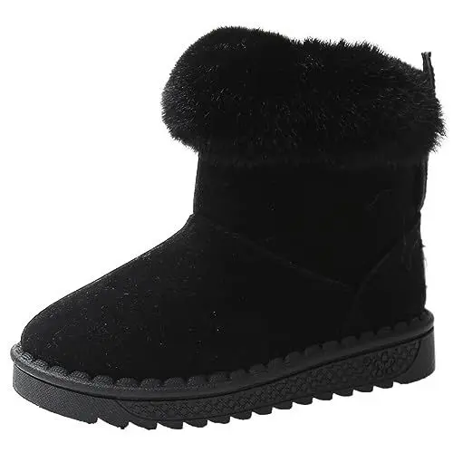 Produktbild: Fudaolee Kinder Winterstiefel Warme Schneestiefel Z-Schwarz,33.5 EU = 35 Etikett