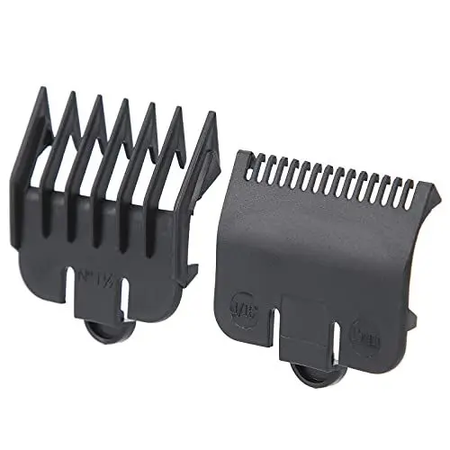 Produktbild: Haarschneider Aufsatz, 2 Stück Führungskämme Für Haarschneidemaschine Kunststoff Aufsätze In 1,5 Mm & 4,5 Mm Ersatzkämme für Herrenfrisur Salon & Heimgebrauch