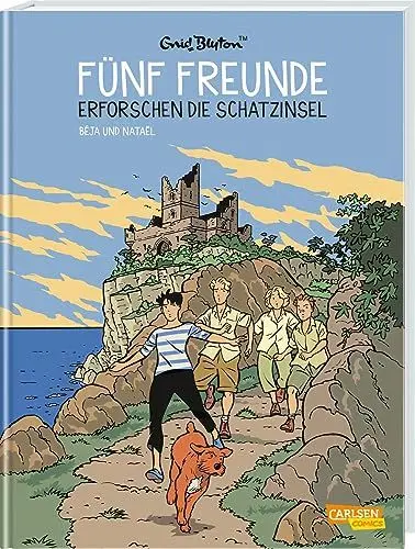 Produktbild: Fünf Freunde 1: Fünf Freunde erforschen die Schatzinsel: Der Kinderbuch-Klassiker als Comic für Kinder ab 8 Jahre (1)