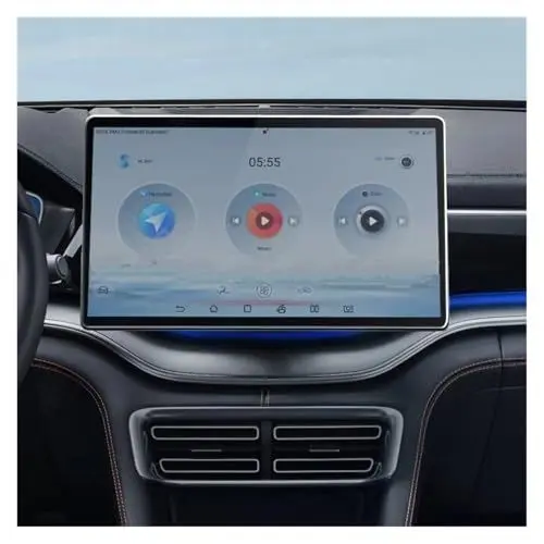 Produktbild: Für BYD Für Seal U Für Dm-i 2024 Displayschutzfolie Aus Gehärtetem Glas 15,6 Zoll Autoradio GPS-Navigationsinstrument Auto Navigation Tempered Glas Schutzfolie