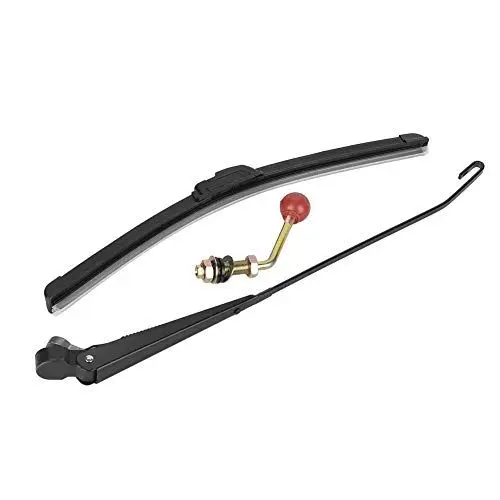 Produktbild: Für Scheibenwischer Manuell-Scheibenwischer Auto Scheibenwischerarm & Klinge Set Auto Auto Universal Manual Windscreen Windschutzscheibenwischersatz Ersatz für UTV-Ersatzteil