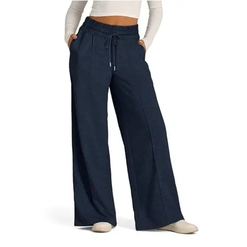 Produktbild: Dünne Hosen Damen Freizeithose Mit Bund Knitted Slim Trousers Damen Lillusory Damen-Hosen Haremshose Kinder Damenhose Mit Gummizug Jogginghose Mit Reißverschluss Damen Damen Hosen Lang