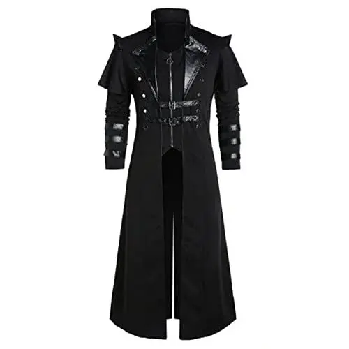 Produktbild: für Herren Retro Renaissance Gothic Viktorianischen Steampunk Frack Jacke Mittelalter Viktorianisch bestickt Smoking Uniform