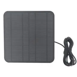 Produktbild: für Ring Solar Panel, 12 W Solar Panel Kamera Ladegerät für Ring für Kamera für Stick Up Cam Akku 2. und 3. Generation IP65 Wasserdicht Verstellbar Wandmontage (BLACK)