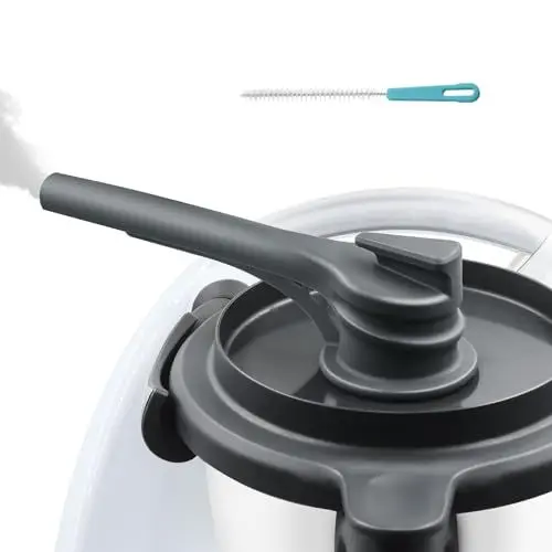 Produktbild: für Thermomix TM6 MCC Dampfumleiter - Dampf Umleitung für Monsieur Cuisine Smart Thermomix Zubehör, Silikon Dampfableiter für Küchen Hängeschränke Schutz Mit Bürste
