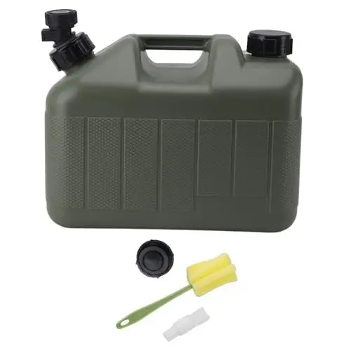 Produktbild: 10L Wasserkanister Mit Hahn, Pe Camping Wassertank, Großer Auslauf Grün Auto Wassertank Für Wandern Picknicks Notfa