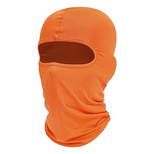 Produktbild: fuinloth Sturmhauben, Gesichtshaube, Skimaske, Hals Gaiter, UV-Schutz, Motorrad- und Fahrrad-Gesichtsmaske, Balaclavas für Herren/Damen Orange