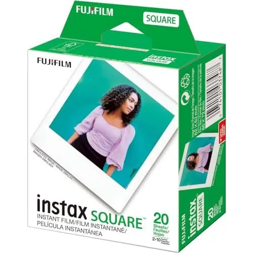 Produktbild: Fujifilm Sofortbild INSTAX Square Twin Pack ISO 800 2x10 Film White Border