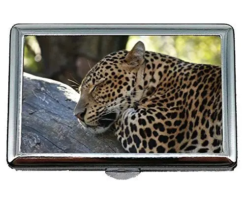 Produktbild: Full Pack 14 Normal Zigarettenetui/Karton, Leopard Natur Close Visitenkartenetui, Halten Sie Ihre Visitenkarten sauber