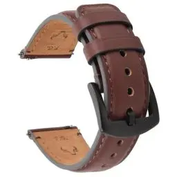 Produktbild: Fullmosa Leder Uhrenarmband Vintage-Ersatzarmband, Uhrenarmband 22mm 20mm 24mm 19mm 18mm Armband Uhr Zubehör für Herren Damen, Uhrband für Smartwatch und Universal-Uhren