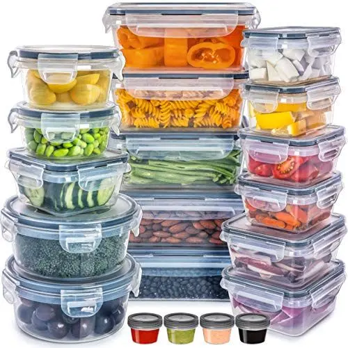 Produktbild: fullstar 40 tlg Set (20 Behälter + 20 Deckel) Frischhaltedosen Mit Deckel Vorratsdosen Set - Wiederverwendbar Auslaufsichere Frischhaltedosen Set Küche für Mikrowelle Gefrierschrank Spülmaschine