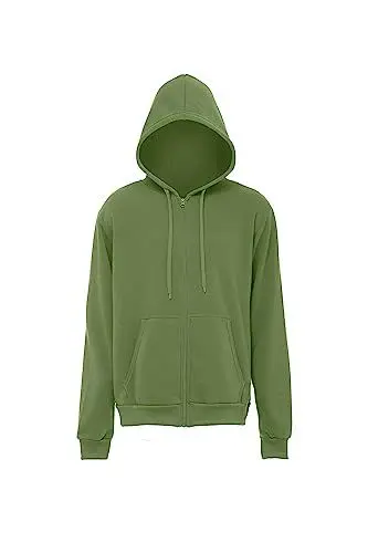 Produktbild: Fumo Men's Herren-Strick-Hoodie mit Reißverschluss Polyester Oliv Größe XXL Hooded Sweatshirt