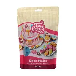 Produktbild: FunCakes Deco Melts Blau - Tauchen, drippen, dippen und dekorieren! In der Mikrowelle schmelzen und in jede Form gießen, 250 g