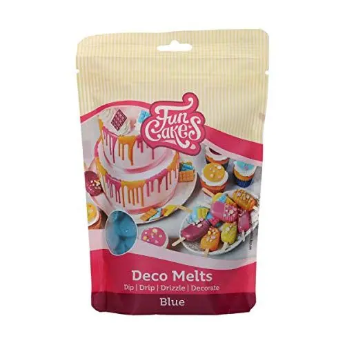 Produktbild: FunCakes Deco Melts Blau - Tauchen, drippen, dippen und dekorieren! In der Mikrowelle schmelzen und in jede Form gießen, 250 g