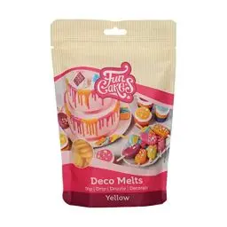 Produktbild: FunCakes Deco Melts Gelb - Tauchen, drippen, dippen und dekorieren! In der Mikrowelle schmelzen und in jede Form gießen, 250 g