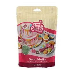 Produktbild: FunCakes Deco Melts Grün - Tauchen, drippen, dippen und dekorieren! In der Mikrowelle schmelzen und in jede Form gießen, 250 g