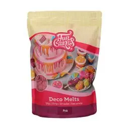 Produktbild: FunCakes Deco Melts Rosa - Tauchen, drippen, dippen und dekorieren! In der Mikrowelle schmelzen und in jede Form gießen, 1 kg