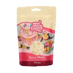 Produktbild: FunCakes Deco Melts Weiß - Tauchen, drippen, dippen und dekorieren! In der Mikrowelle schmelzen und in jede Form gießen, 250 g