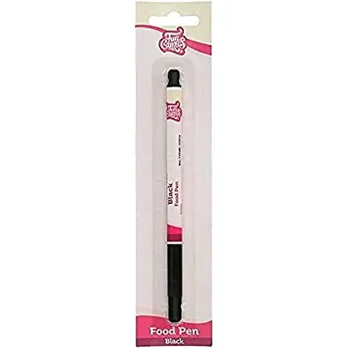 Produktbild: FunCakes Food Pen Schwarz: Lebensmittelfarbe Stifte, flexible Spitze für dicke und dünne Linien, Essbarer Stift für Kekse , Kuchen, Fondant und mehr, ideal zum Personalisieren, Halal-zertifiziert