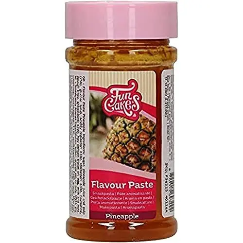 Produktbild: FunCakes Geschmackpaste Ananas: Lebensmittelaroma, guter Geschmack, perfekt zum Dekorieren von Kuchen, geeignet für Teig und Füllungen. 120 g.