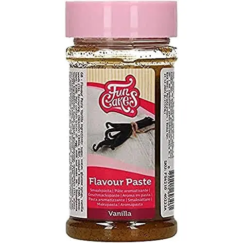 Produktbild: FunCakes Geschmackpaste Vanille: Lebensmittelaroma, großartiger Geschmack, perfekt zum Dekorieren von Kuchen, geeignet für Teig und Füllungen. 100 g.
