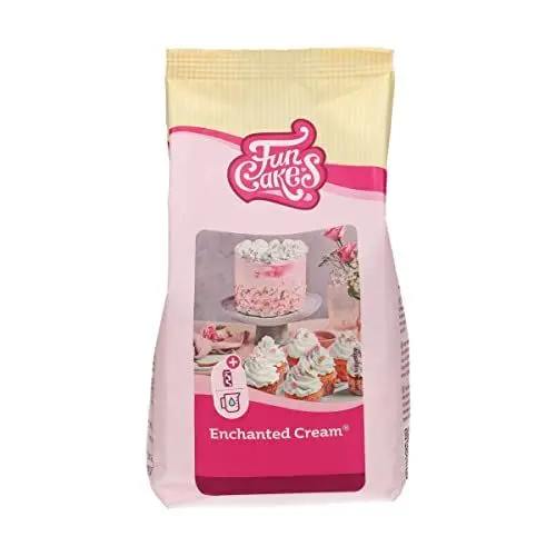 Produktbild: FunCakes Mix für Enchanted Cream®: Einfach zu verwendende, sehr leichte und flauschige schneeweiße Creme, perfekt zum Füllen und Abdecken von Kuchen oder als Belag für Cupcakes, Halal ,450 g(1er Pack)