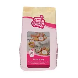 Produktbild: FunCakes Mix für Royal Icing, einfach zu verwenden, zum Dekorieren von Kuchen und Keksen, schöne Glasur, nur Wasser hinzufügen, Halal., 450 g