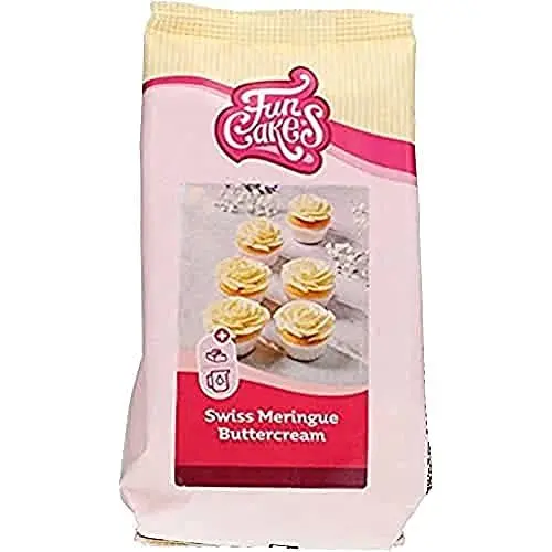 Produktbild: FunCakes Mix für Schweizer Baiser Buttercreme: Einfach zu verwenden, cremig, perfekt zum Dekorieren, Abdecken und Füllen von Kuchen, Belag auf Cupcakes. 400 g.