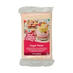 Produktbild: FunCakes Rollfondant Natural Beige: Einfach zu verwenden, glatt, flexibel, weich und biegsam, perfekt zum Dekorieren von Kuchen, Halal, koscher und glutenfrei, 250 g