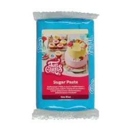 Produktbild: FunCakes Rollfondant Sea Blue: Einfach zu verwenden, glatt, flexibel, weich und biegsam, perfekt zum Dekorieren von Kuchen, halal, koscher und glutenfrei, 250 g