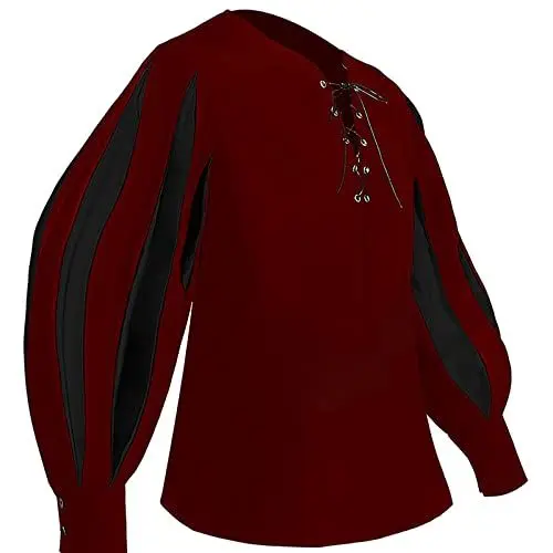 Produktbild: Funkarmbanduhr Mittelalterlicher Hofprinzen-Sportmantel mit Goldener Stickerei für Herren Uhr Vibrationsalarm (Red, XXL)