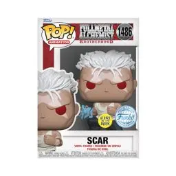 Produktbild: Funko POP! Animation: FMA: B - Scar - Leuchtet Im Dunkeln - Full Metal Alchemist: Brotherhood - Amazon-Exklusiv - Vinyl-Sammelfigur - Geschenkidee - Offizielle Handelswaren - Anime Fans